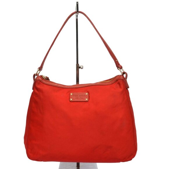 Kate Spade Red Nylon/Leather Trim Shoulder Bag - Picture 1 of 14